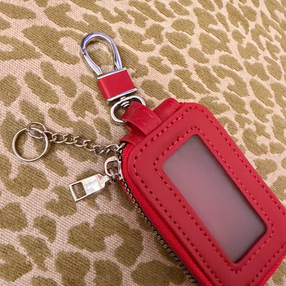 Red Keychain Wallet